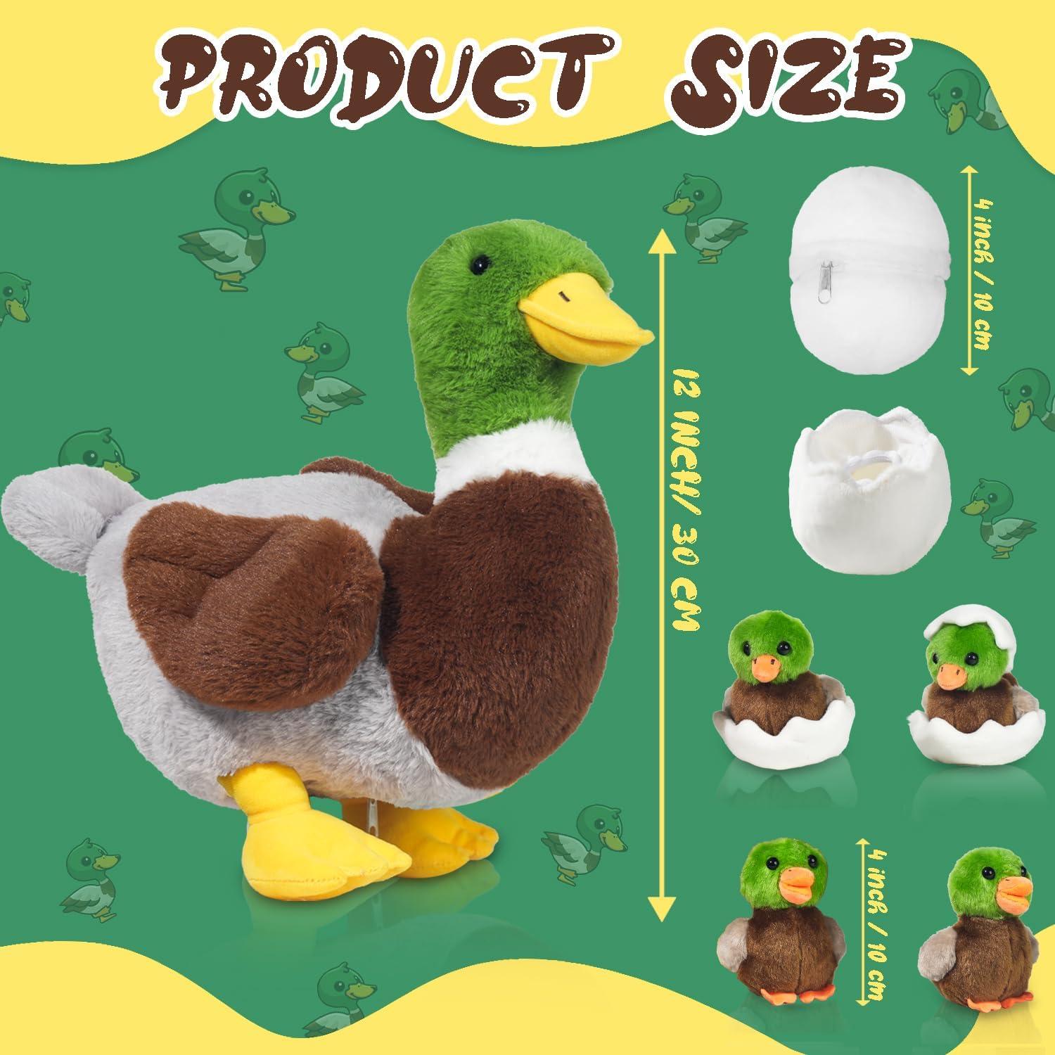 Pato de Peluche 7 en 1 XYHQYB con Patitos y Huevos