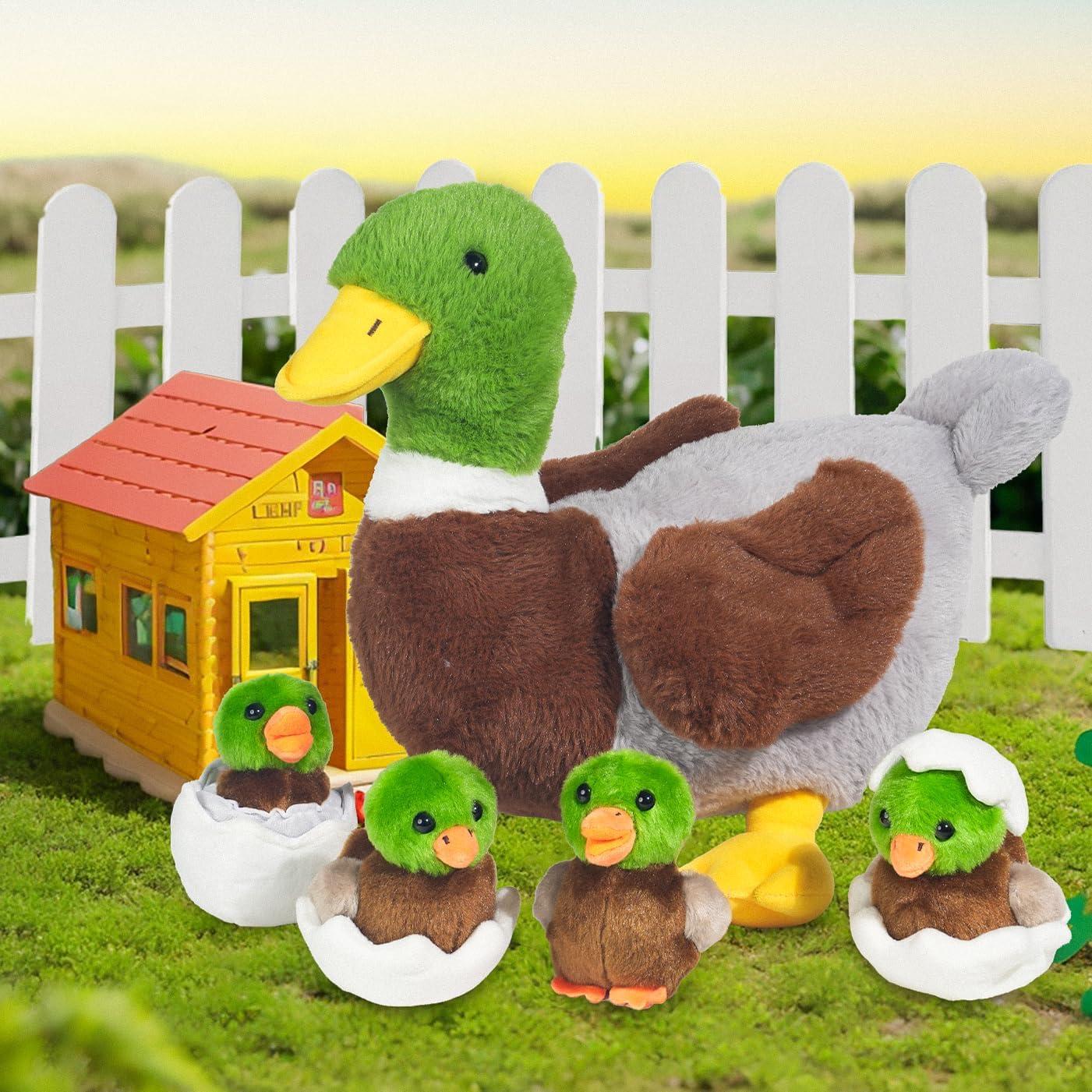 Pato de Peluche 7 en 1 XYHQYB con Patitos y Huevos