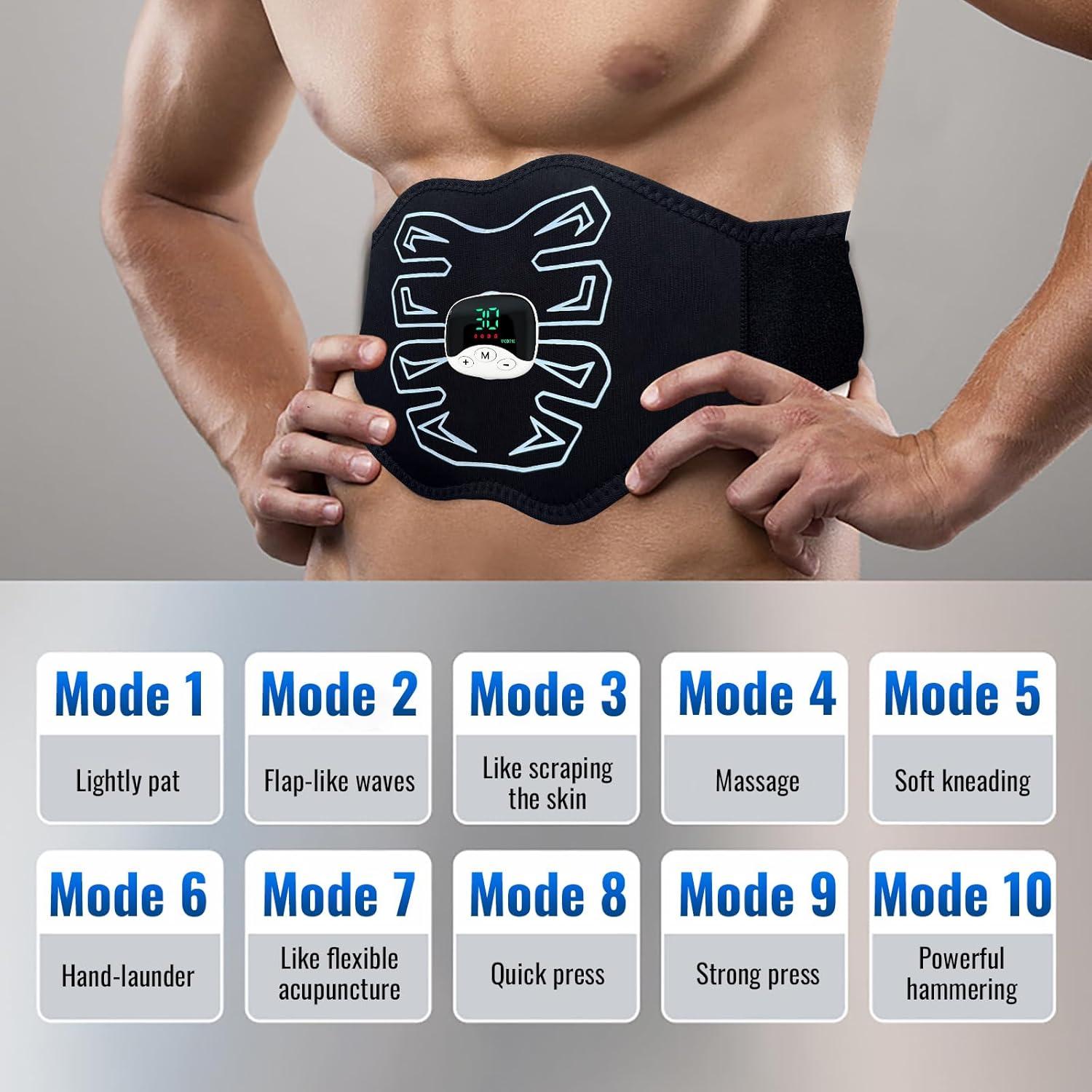 Estimulador de Abs Innocareer EMS Cinturón Eléctrico 119 cm