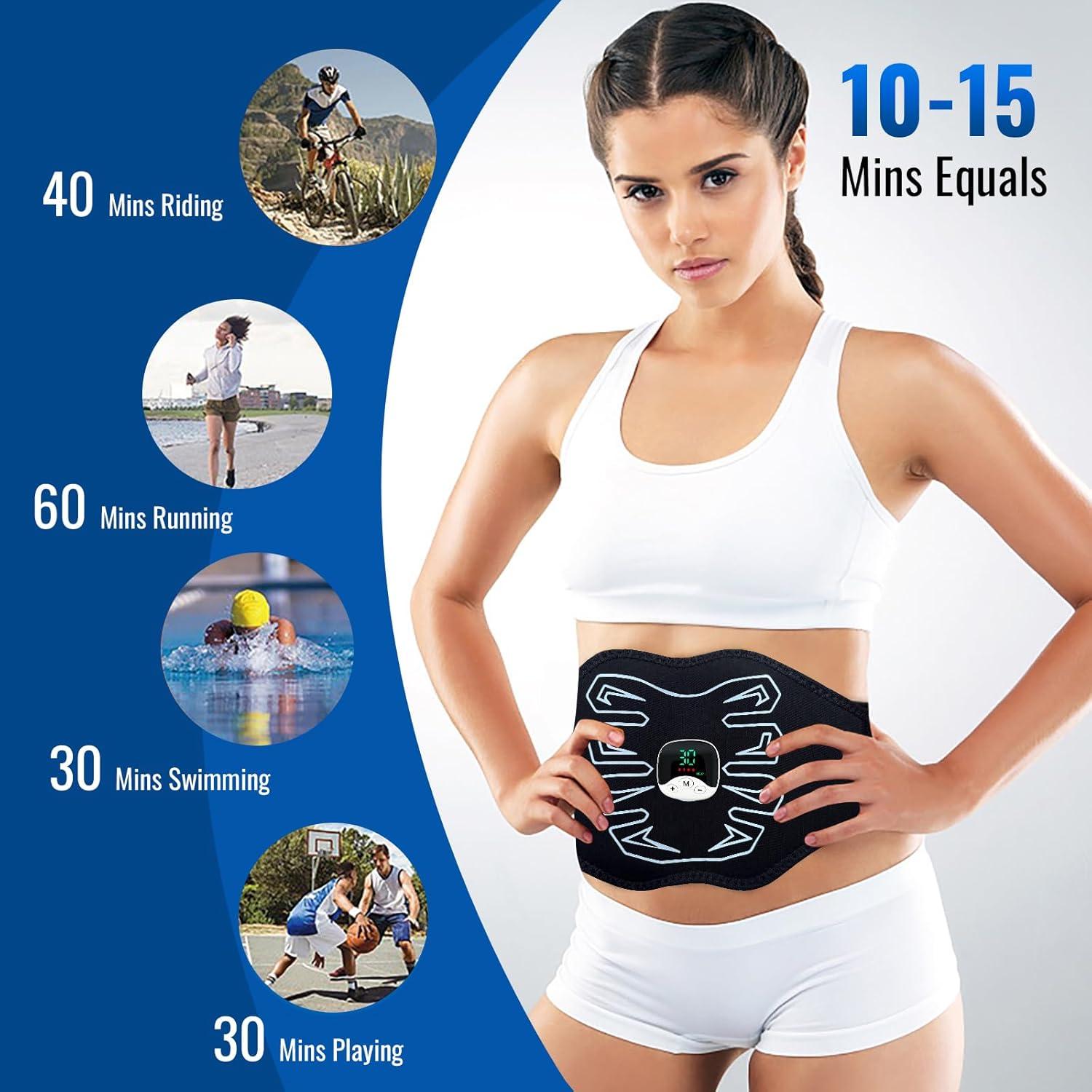 Estimulador de Abs Innocareer EMS Cinturón Eléctrico 119 cm