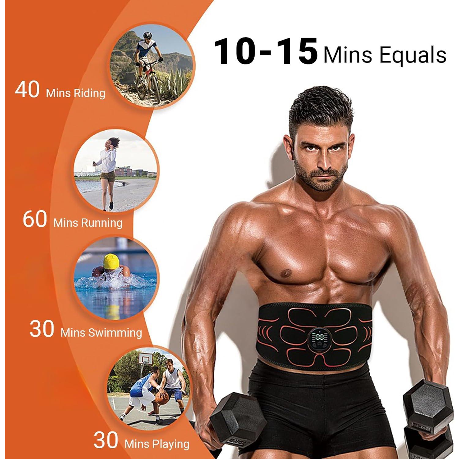 Estimulador de Abdominales Innocareer EMS 10 Modos 30 Niveles