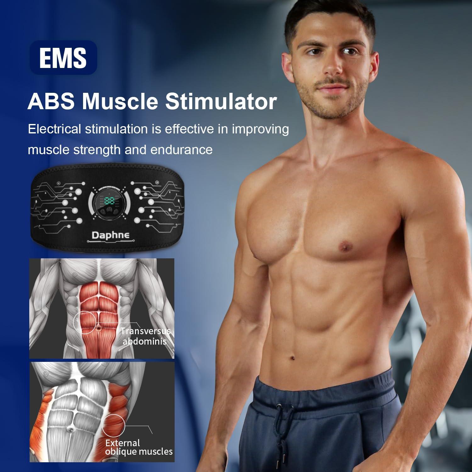 Estimulador Muscular Abdominal Daphne - 10 Modos, Ajustable