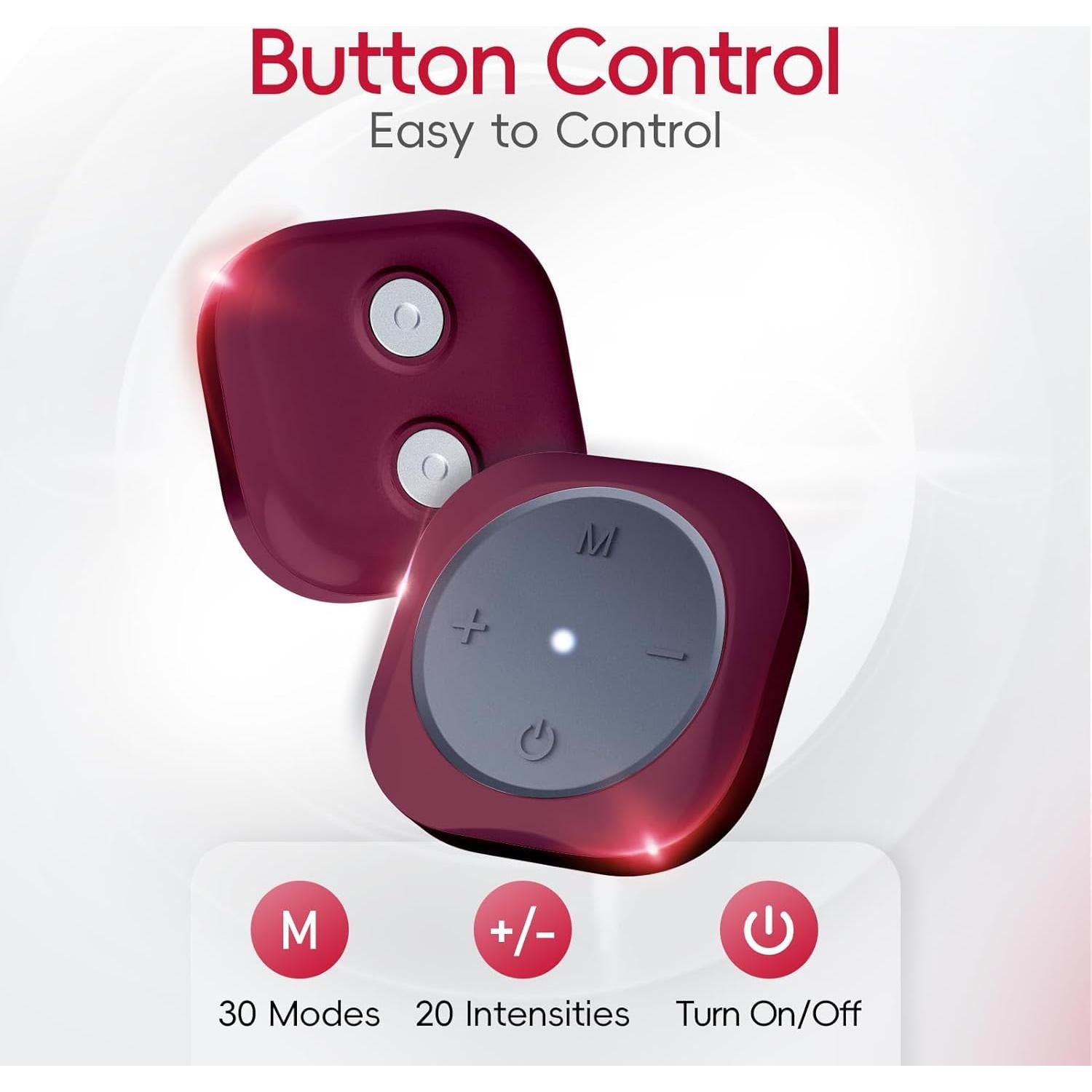 Comfytemp Unidad TENS Inalámbrica para Alivio del Dolor - 30 Modos