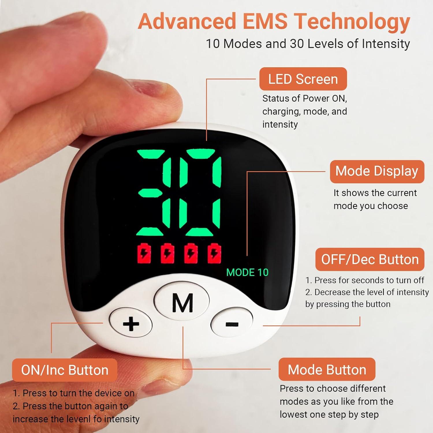 Estimulador de Abdomen EMS Tonificador Muscular Portátil