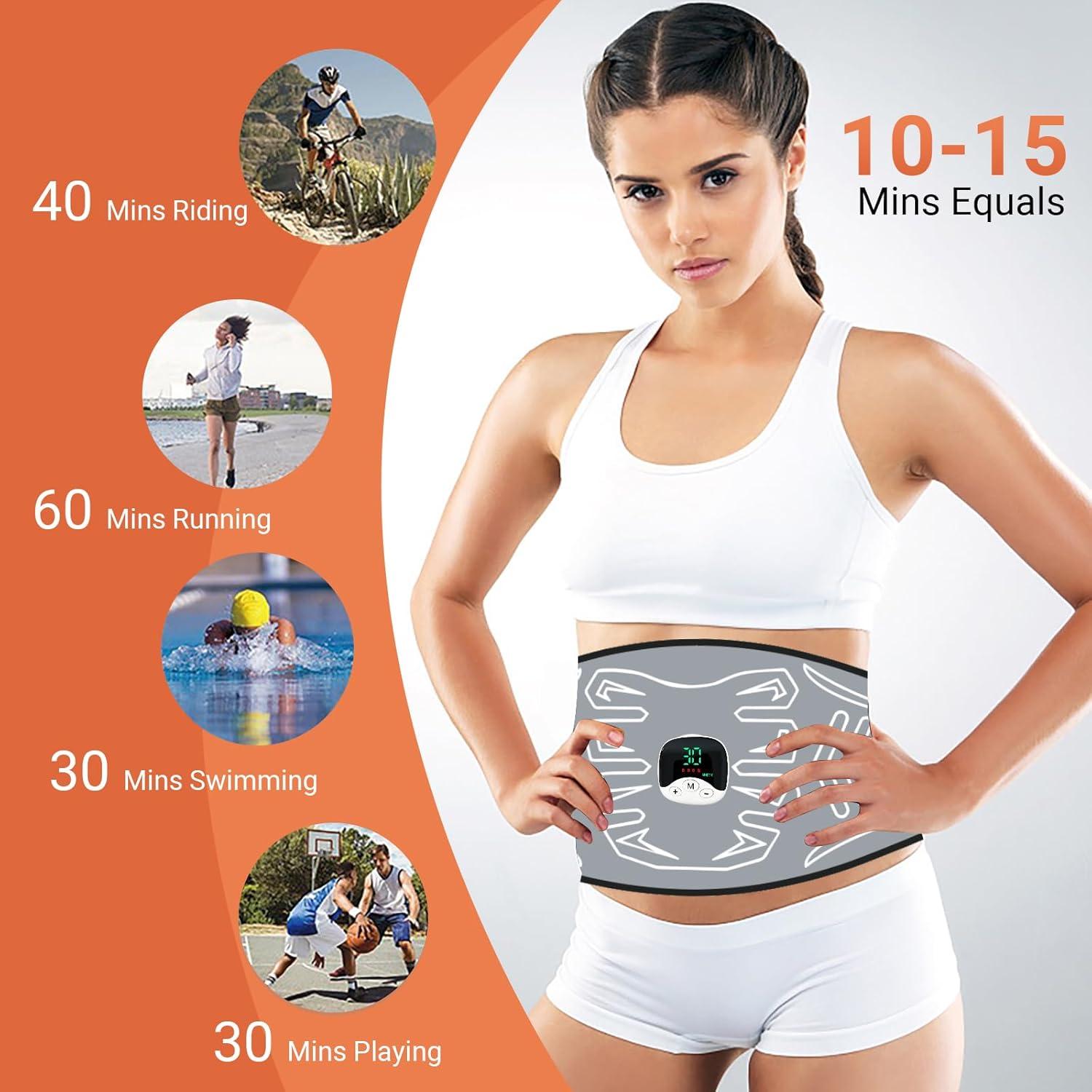 Estimulador de Abdomen EMS Tonificador Muscular Portátil