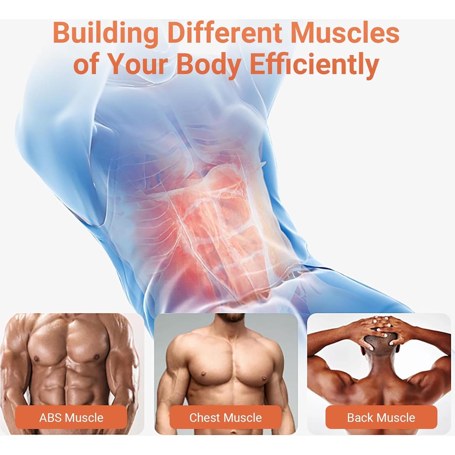 Estimulador de Abdomen EMS Tonificador Muscular Portátil