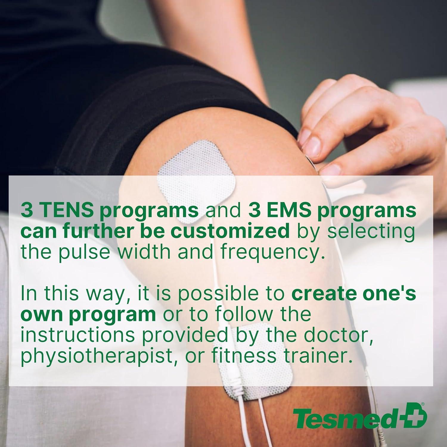 Estimulación Muscular Tesmed Fit 5.4 - 22 Programas, 4 Electrodos