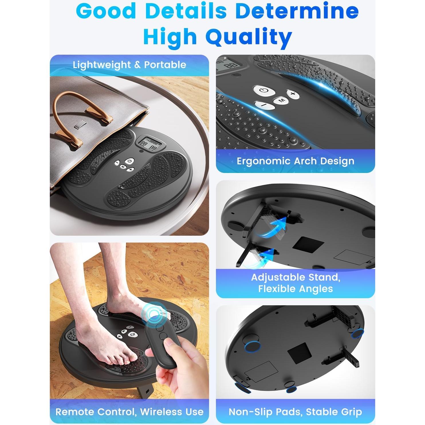 Masajeador de pies EMS TENS EIGOTDYH negro 50 intensidades