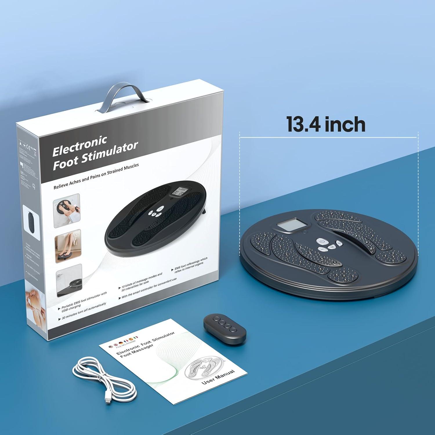 Masajeador de pies EMS TENS EIGOTDYH negro 50 intensidades