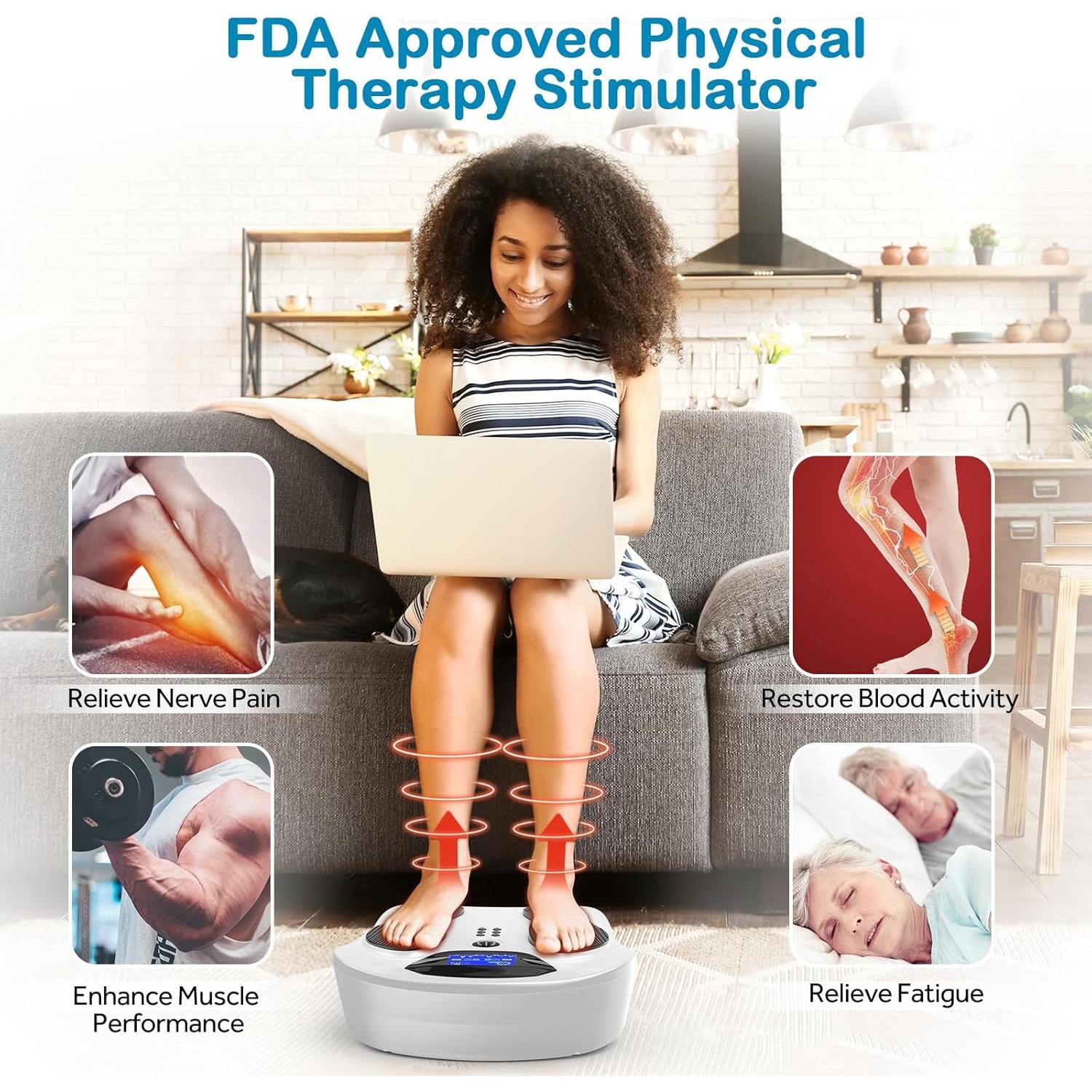 Creliver Estimulador de Pies Pro - Masajeador Eléctrico para Alivio del Dolor y Circulación