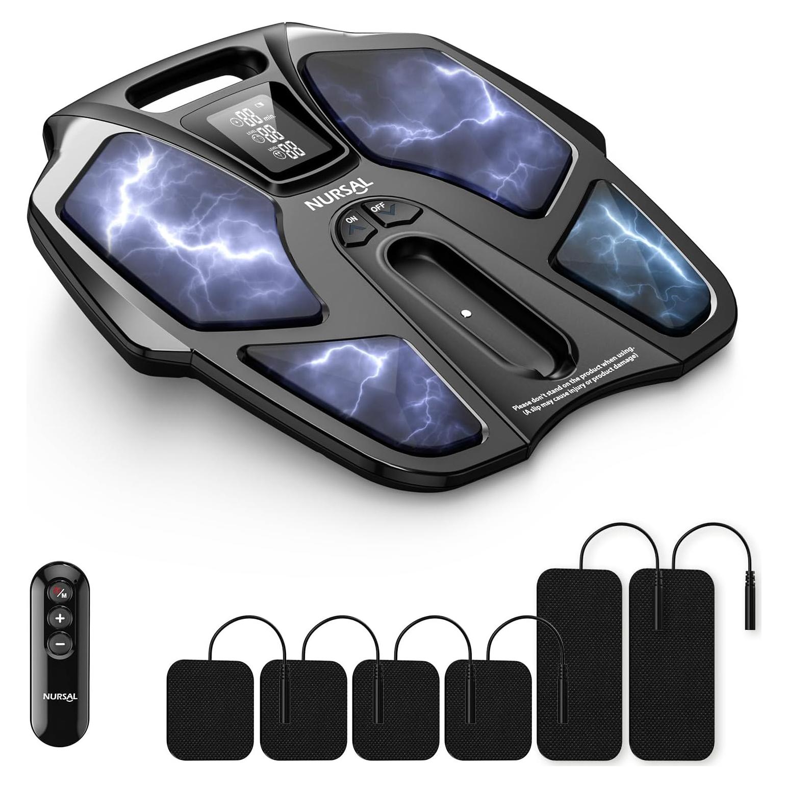 Masajeador de pies NURSAL F100 EMS TENS recargable 90 niveles