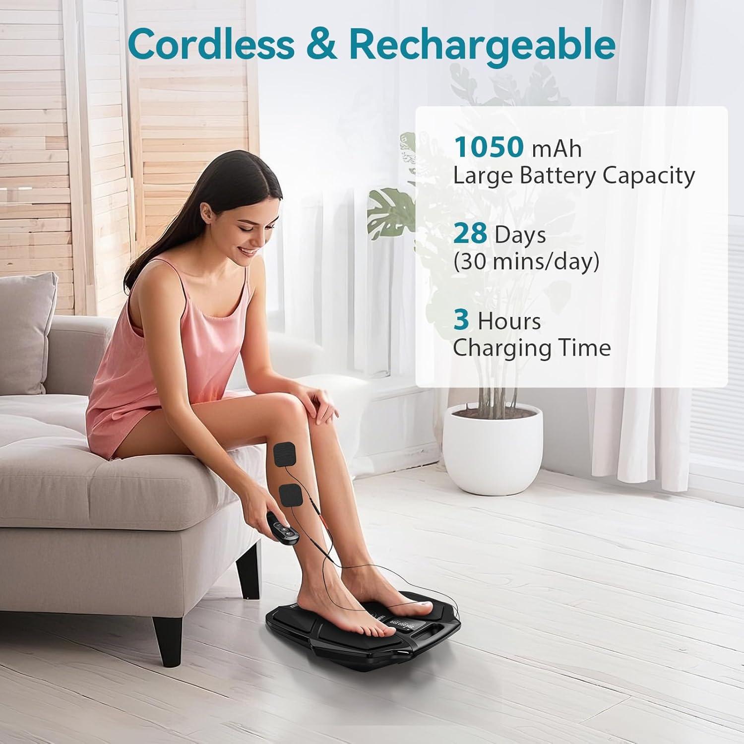 Masajeador de pies NURSAL F100 EMS TENS recargable 90 niveles