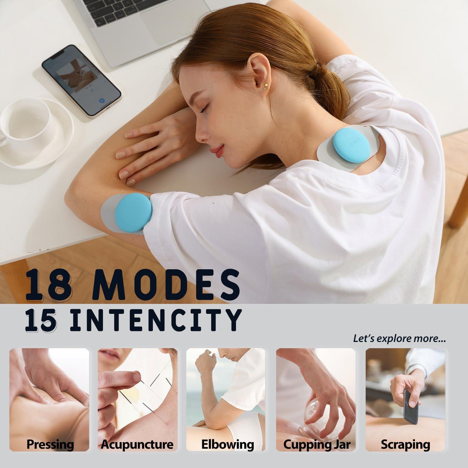 Unidad de Estimulación Muscular SIMUSI Tens Inalámbrica 18 Modos