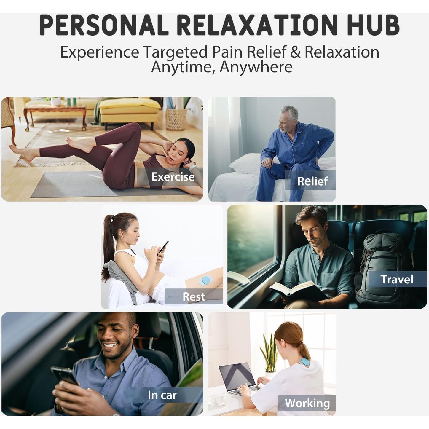 Unidad de Estimulación Muscular SIMUSI Tens Inalámbrica 18 Modos