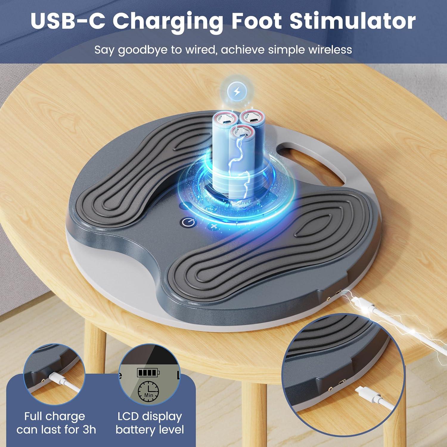 Estimulador de pies JOTYKUP EMS recargable para dolor y circulación