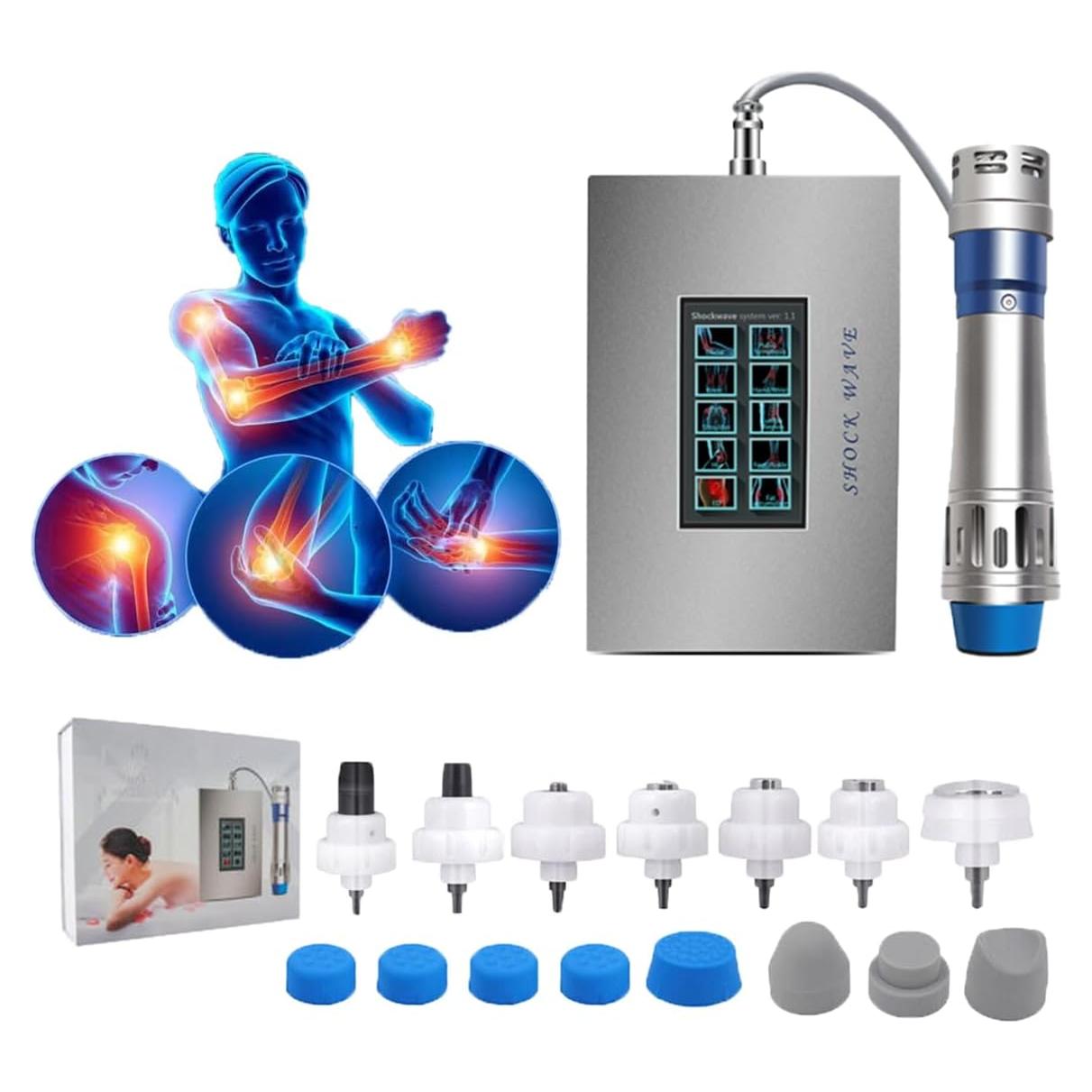 Máquina de Terapia de Ondas de Choque Nulatool SW18A 7 Cabezas