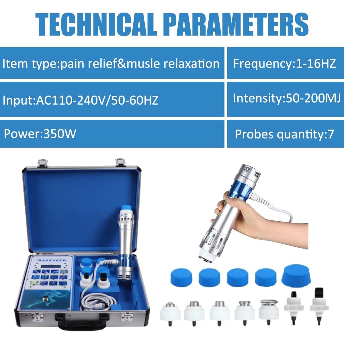 Máquina de Terapia de Ondas de Choque Shefmon SW14 - Alivio del Dolor