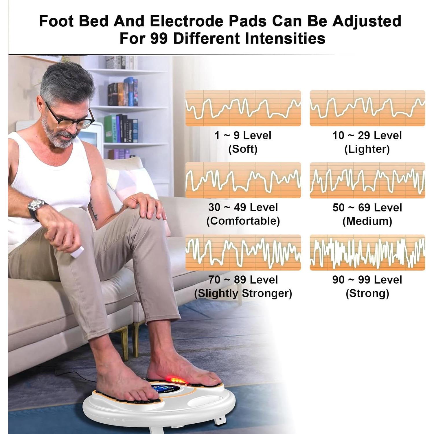 Masajeador de Pies EMS Creliver 25 Modos 99 Intensidades