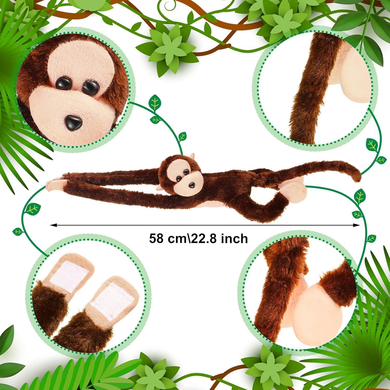 Hungdao 6 Monos de Peluche Colgantes 60 cm para Niños