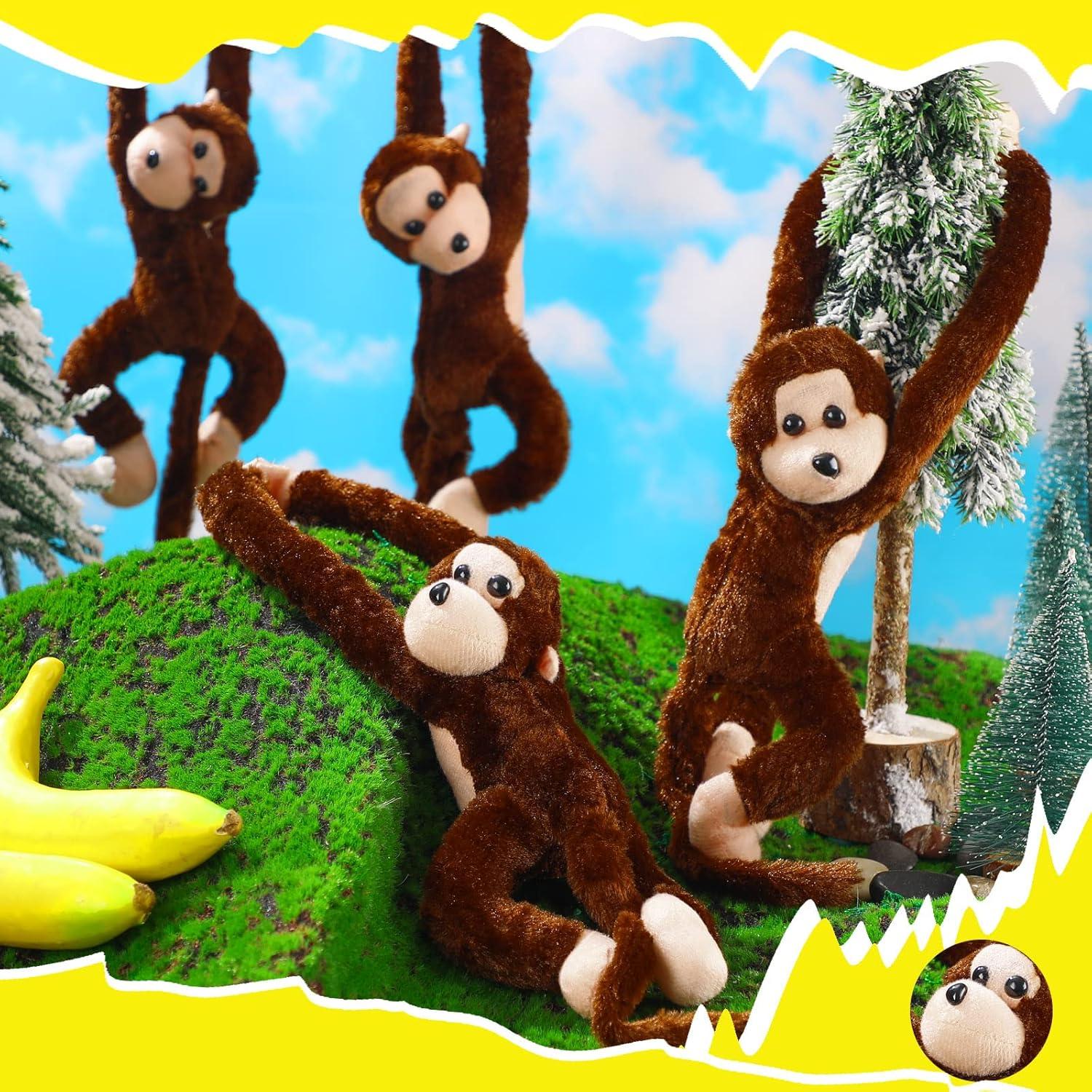 Hungdao 6 Monos de Peluche Colgantes 60 cm para Niños