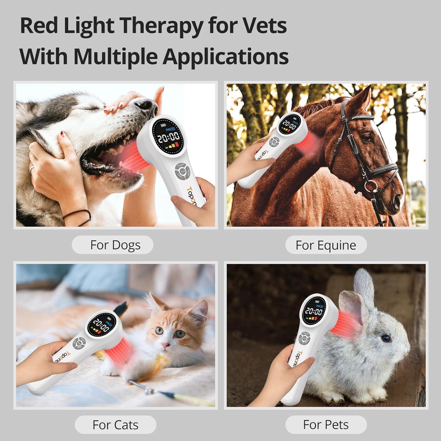 Dispositivo de Terapia de Luz Roja Toponechoice 24 Diodos Alivio Dolor