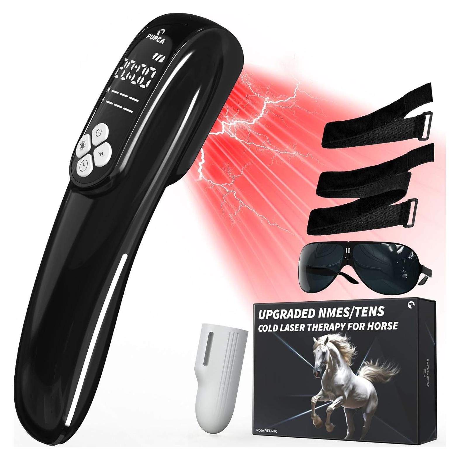 Terapia Lásers Frío PUPCA para Caballos 808nm y 650nm