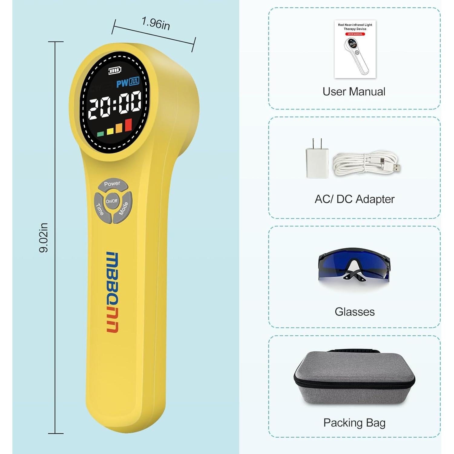 Dispositivo de Terapia Láser Frío MBBQNN para Mascotas 660nm 810nm 980nm