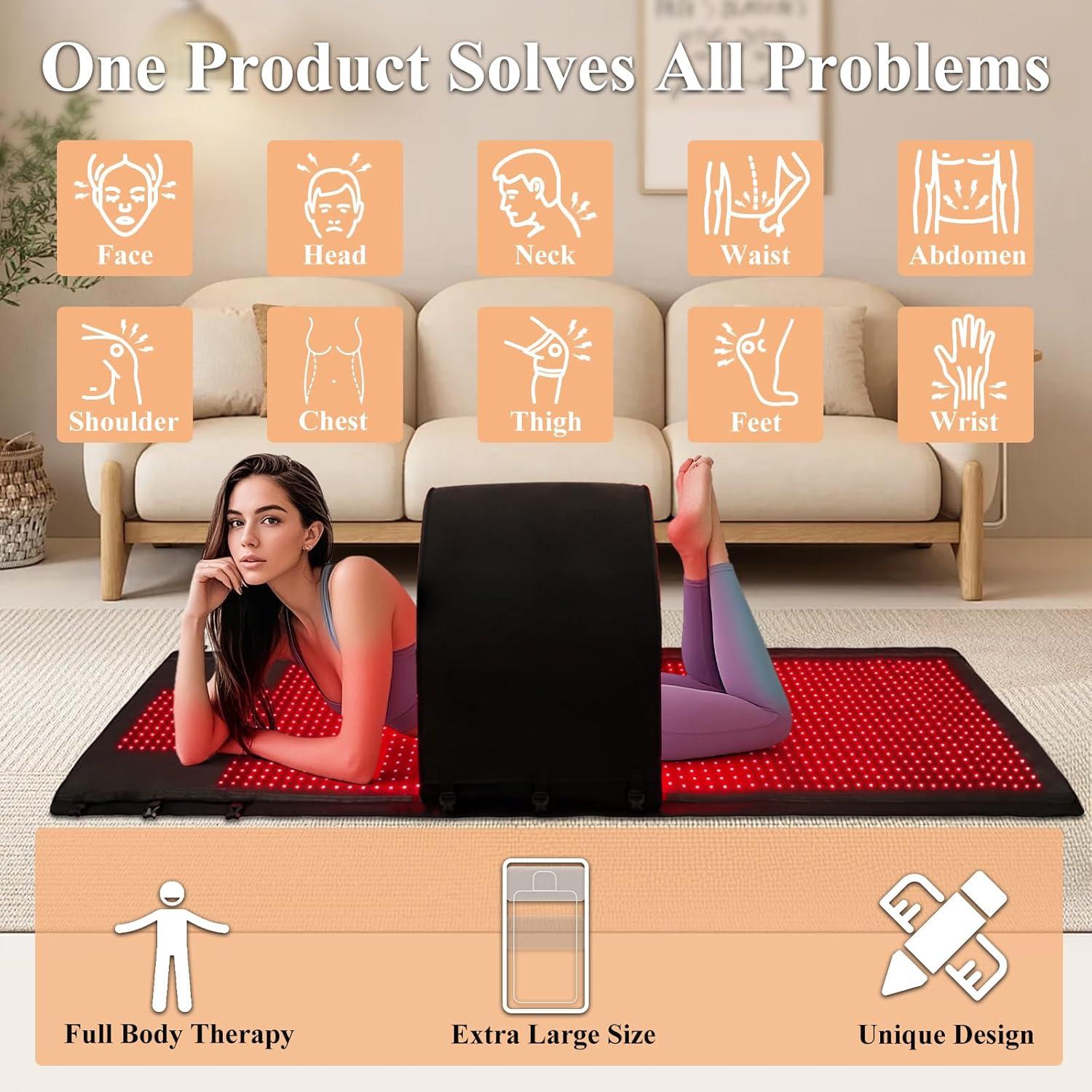 Cámara de Terapia de Luz Roja Fuuerds 2025 4 Modos Alivio Dolor