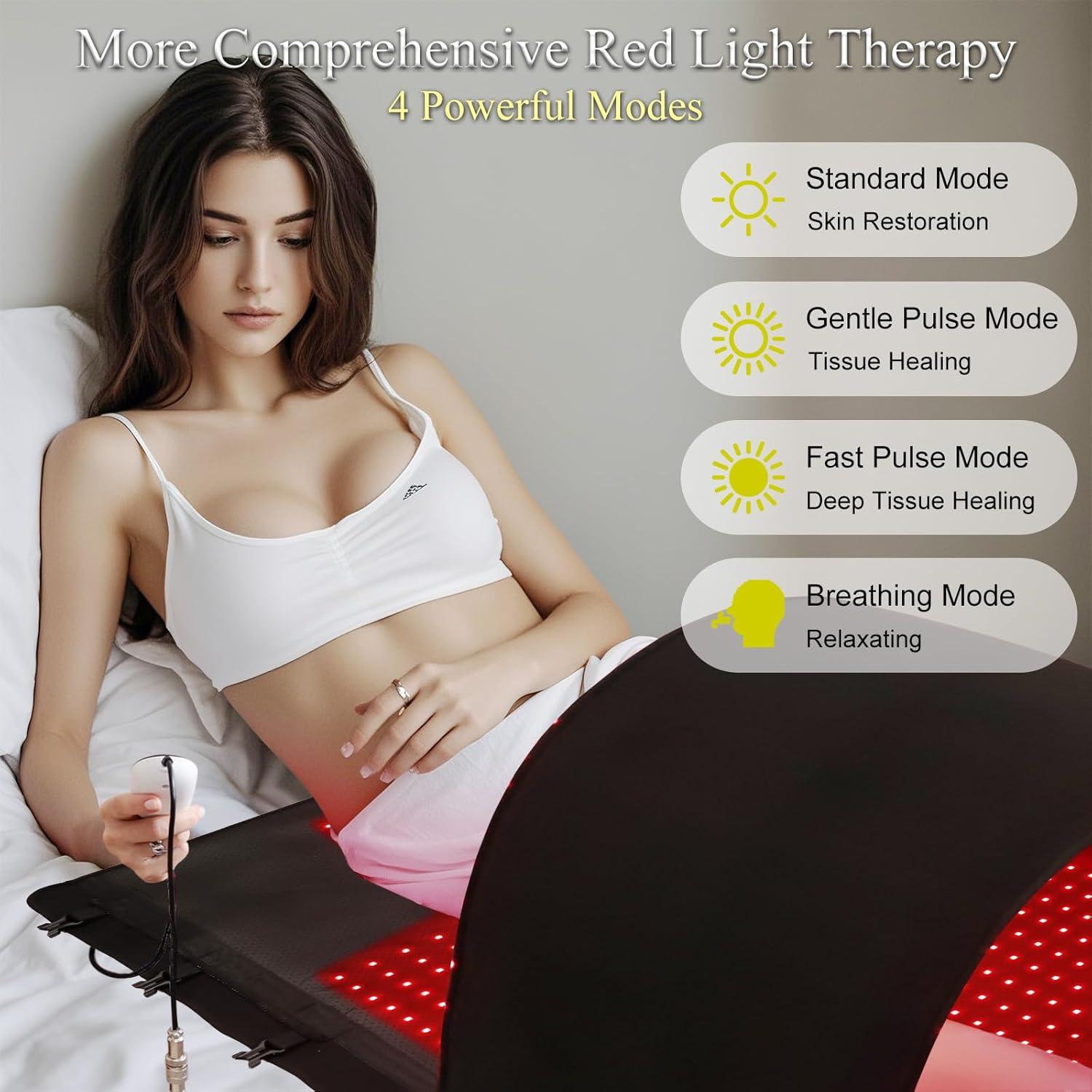 Cámara de Terapia de Luz Roja Fuuerds 2025 4 Modos Alivio Dolor