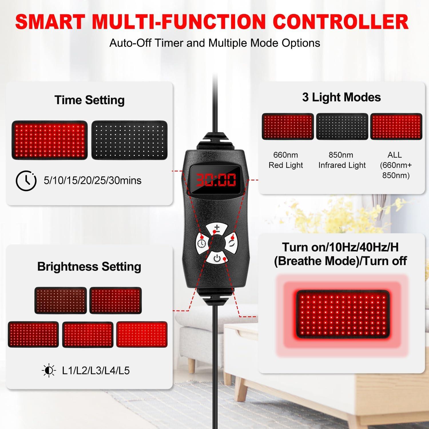 Almohadilla de Terapia de Luz Roja 24x12" 32W Infrarroja - Shenzhen