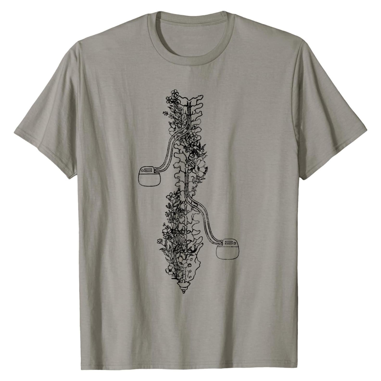 Camiseta Estimulador de Médula Espinal SCS para Hombre - Gris Pizarra