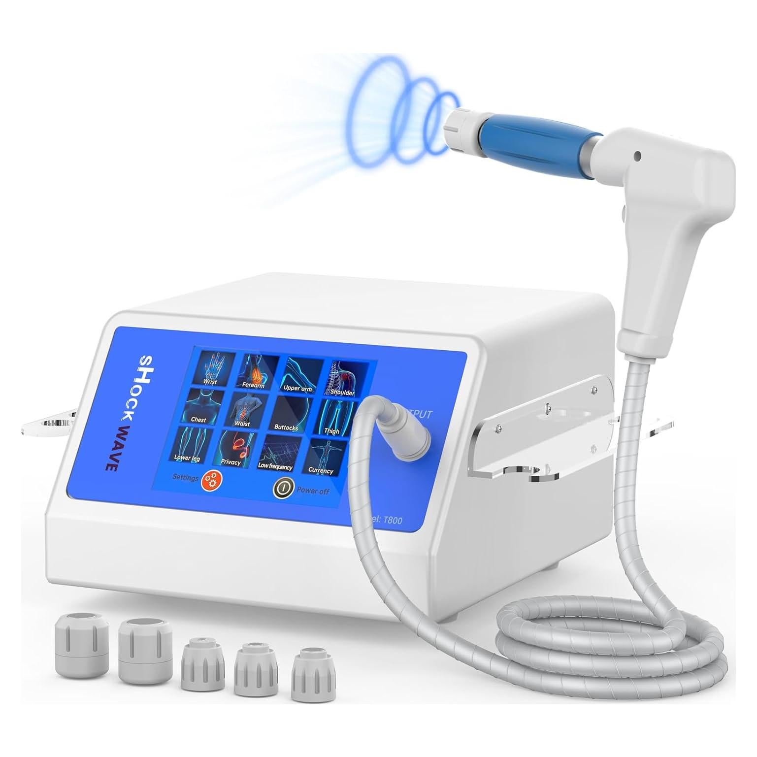 Máquina de Terapia de Ondas de Choque Profesional ZumifyCool T800 - Alivio Dolor Articulaciones y Músculos