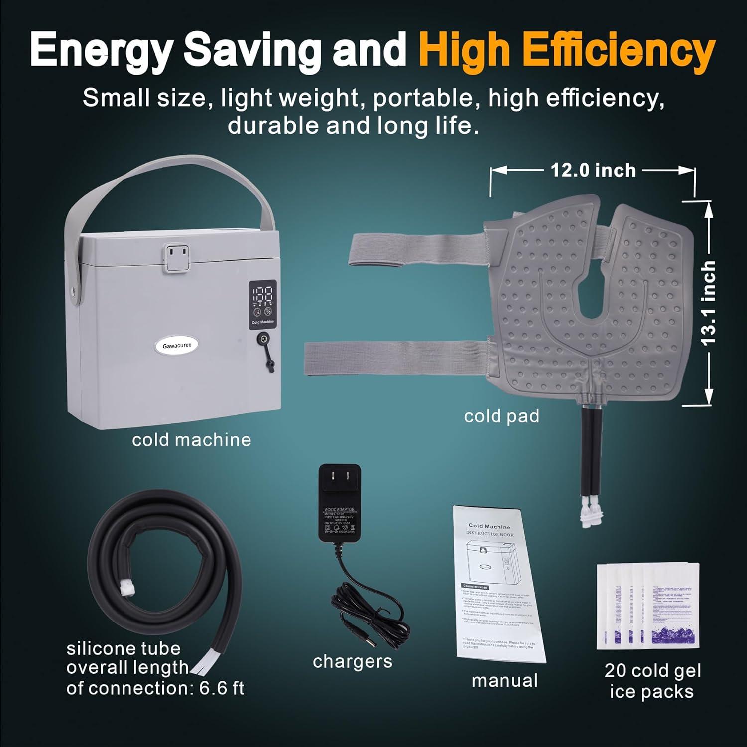 Máquina de Terapia Fría Gawacuree SO-7627, Batería 3000mAh