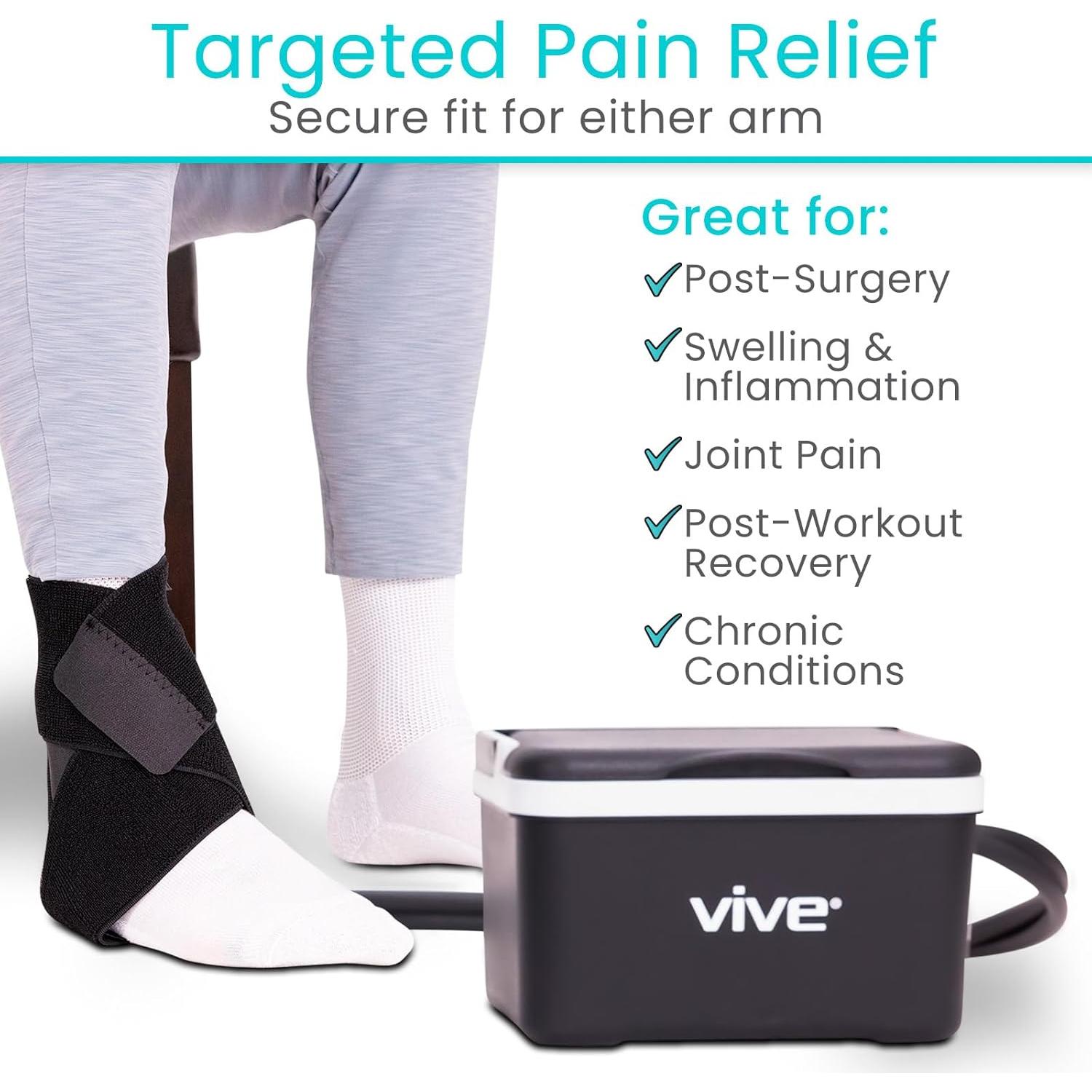 Máquina de Terapia de Hielo Vive RHB3026BLK para Rodilla y Hombro