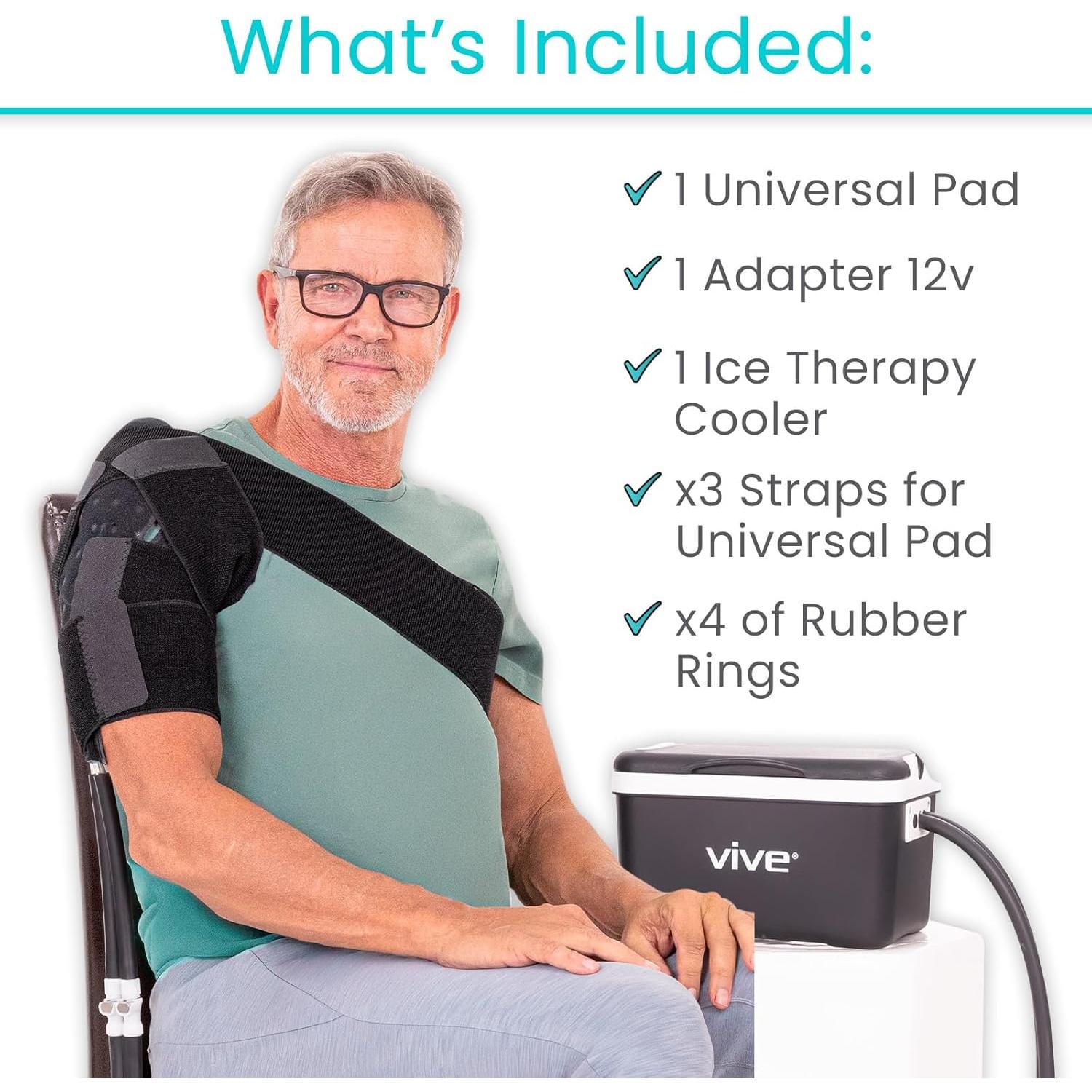 Máquina de Terapia de Hielo Vive RHB3026BLK para Rodilla y Hombro