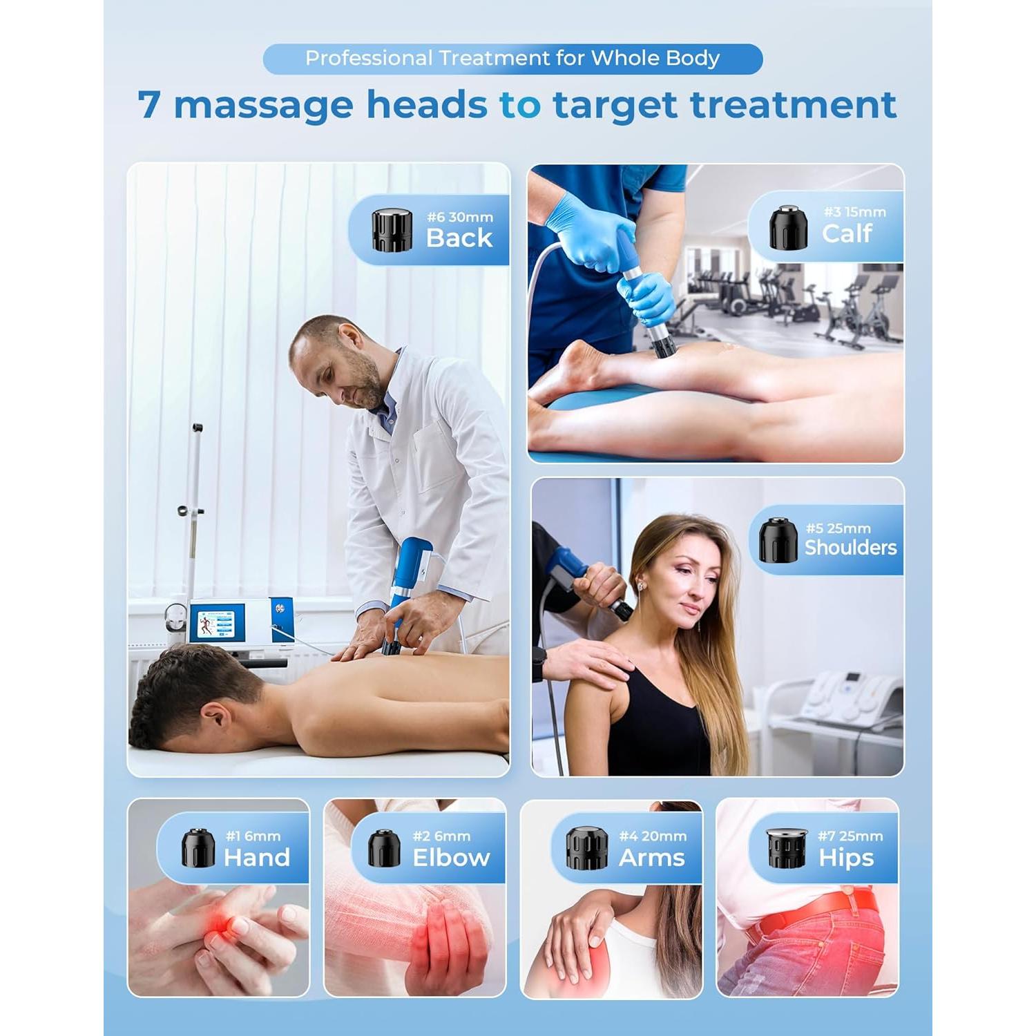 Máquina de Terapia de Ondas de Choque SHOCK VITALIZE S02-Mega para Alivio del Dolor