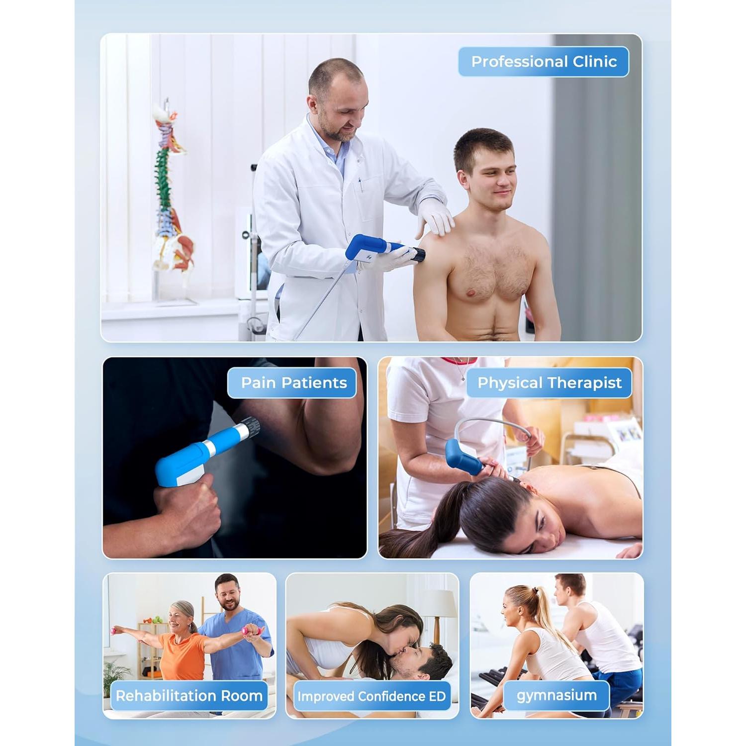 Máquina de Terapia de Ondas de Choque SHOCK VITALIZE S02-Mega para Alivio del Dolor