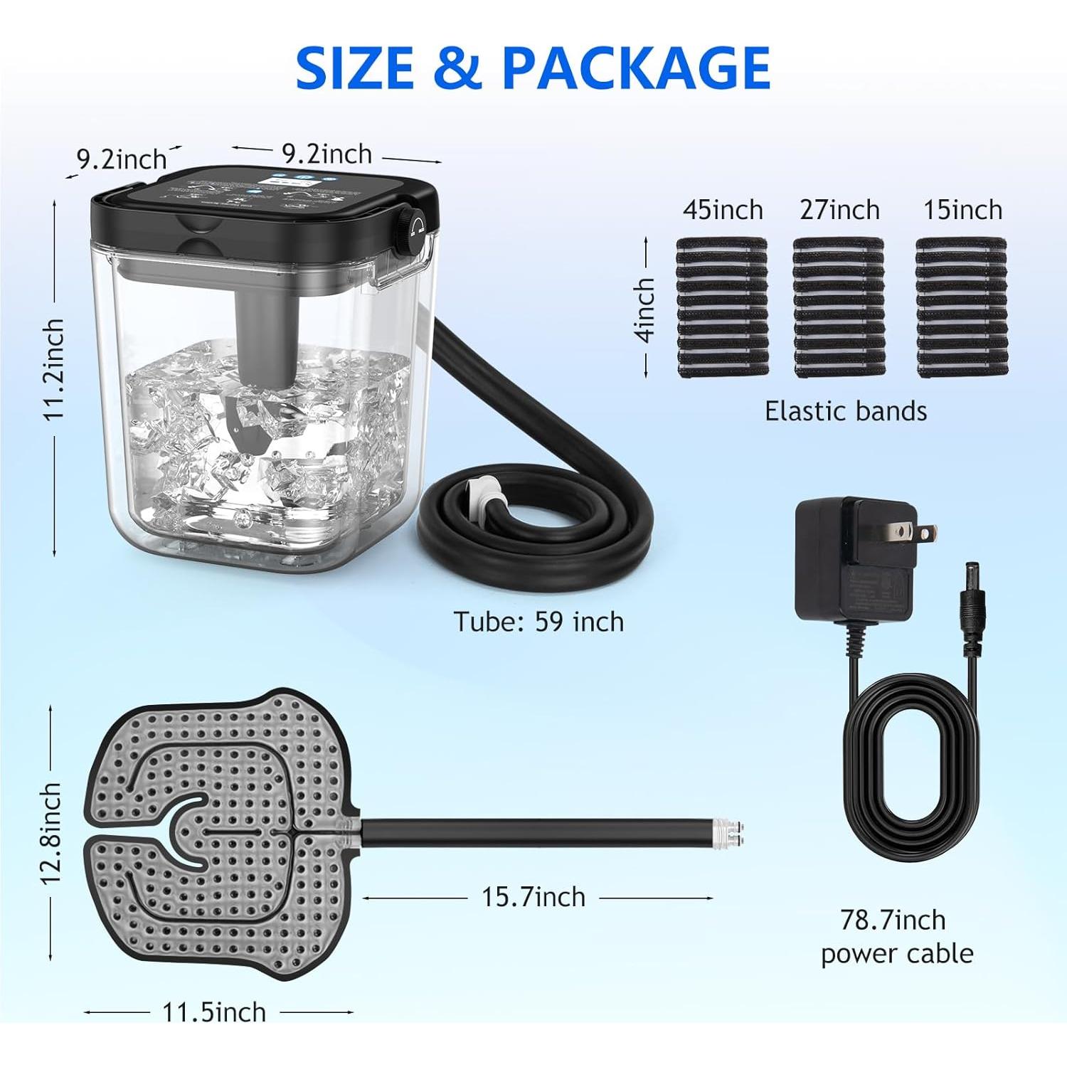 Máquina de Terapia de Hielo Recargable Egfvcbo 6.2L para Rodilla