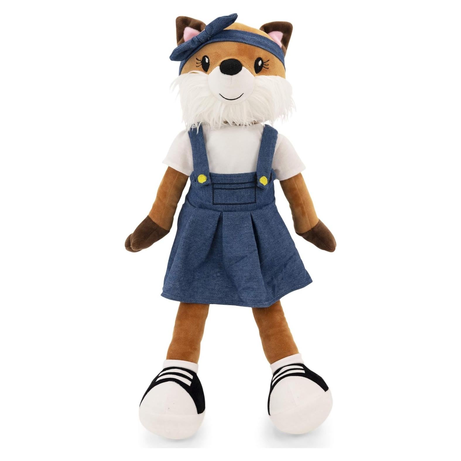 Muñeca de Peluche Suave Plushible Zorro 45.7 cm con Ropa