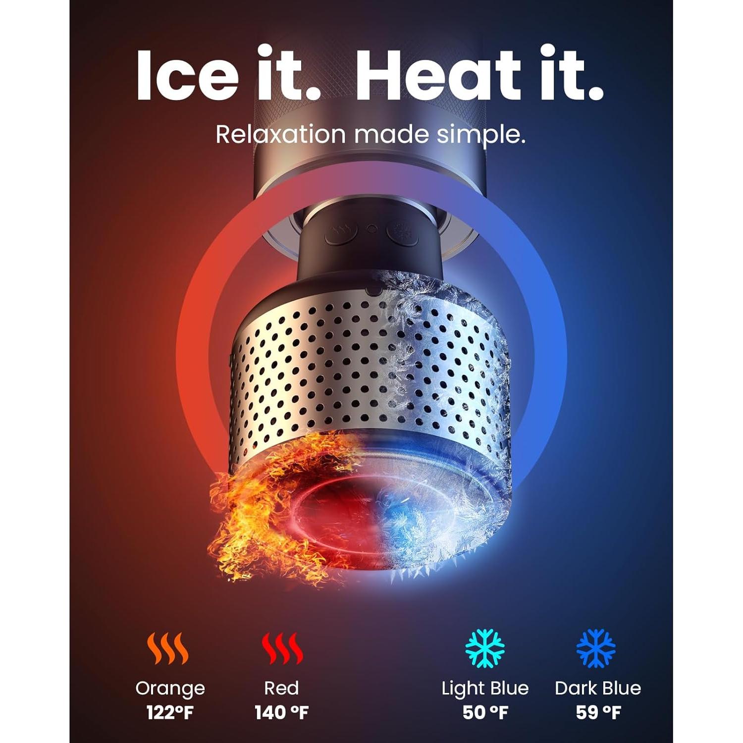 Pistola de Masaje BOB Y BRAD A7 Pro con Calor y Frío 0.59kg