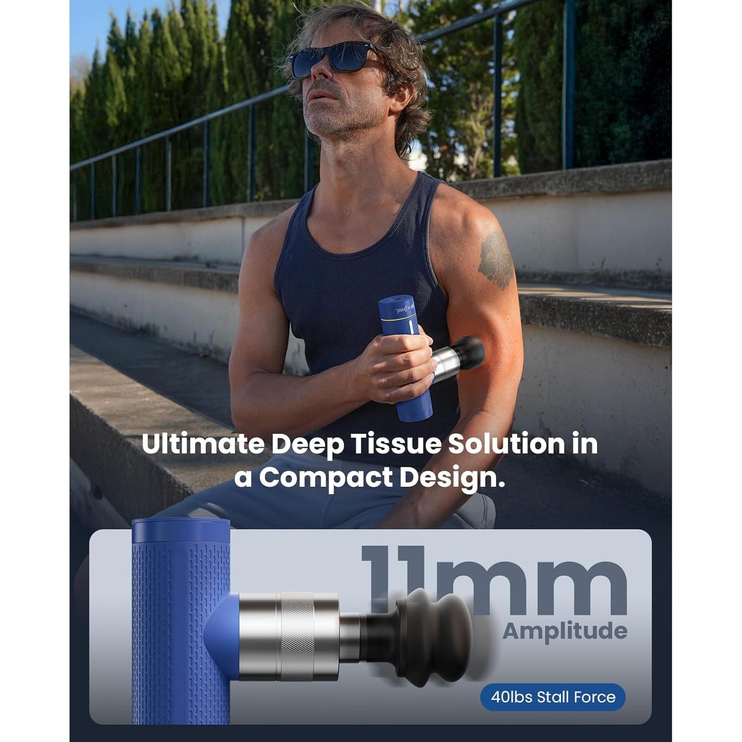 Pistola de Masaje BOB Y BRAD A7 Pro con Calor y Frío 0.59kg