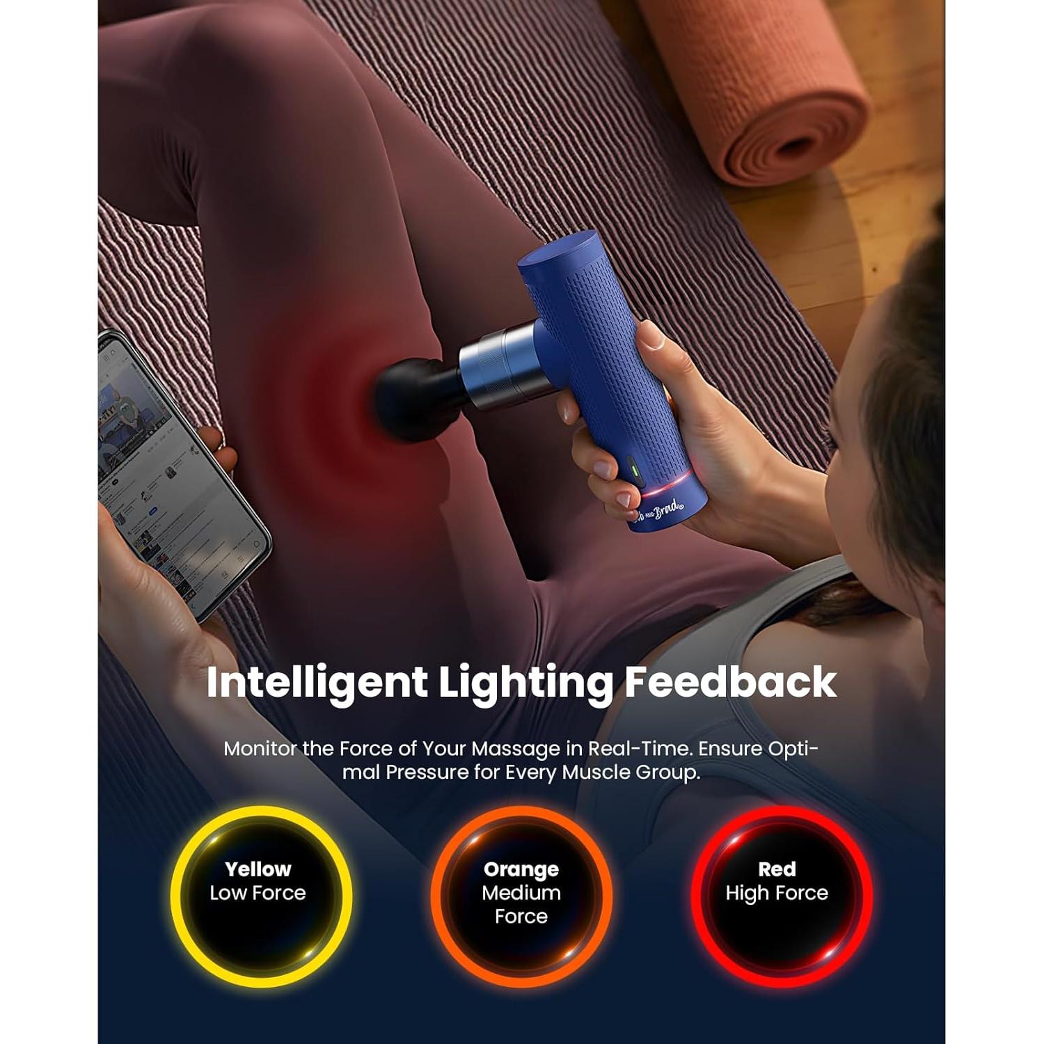 Pistola de Masaje BOB Y BRAD A7 Pro con Calor y Frío 0.59kg