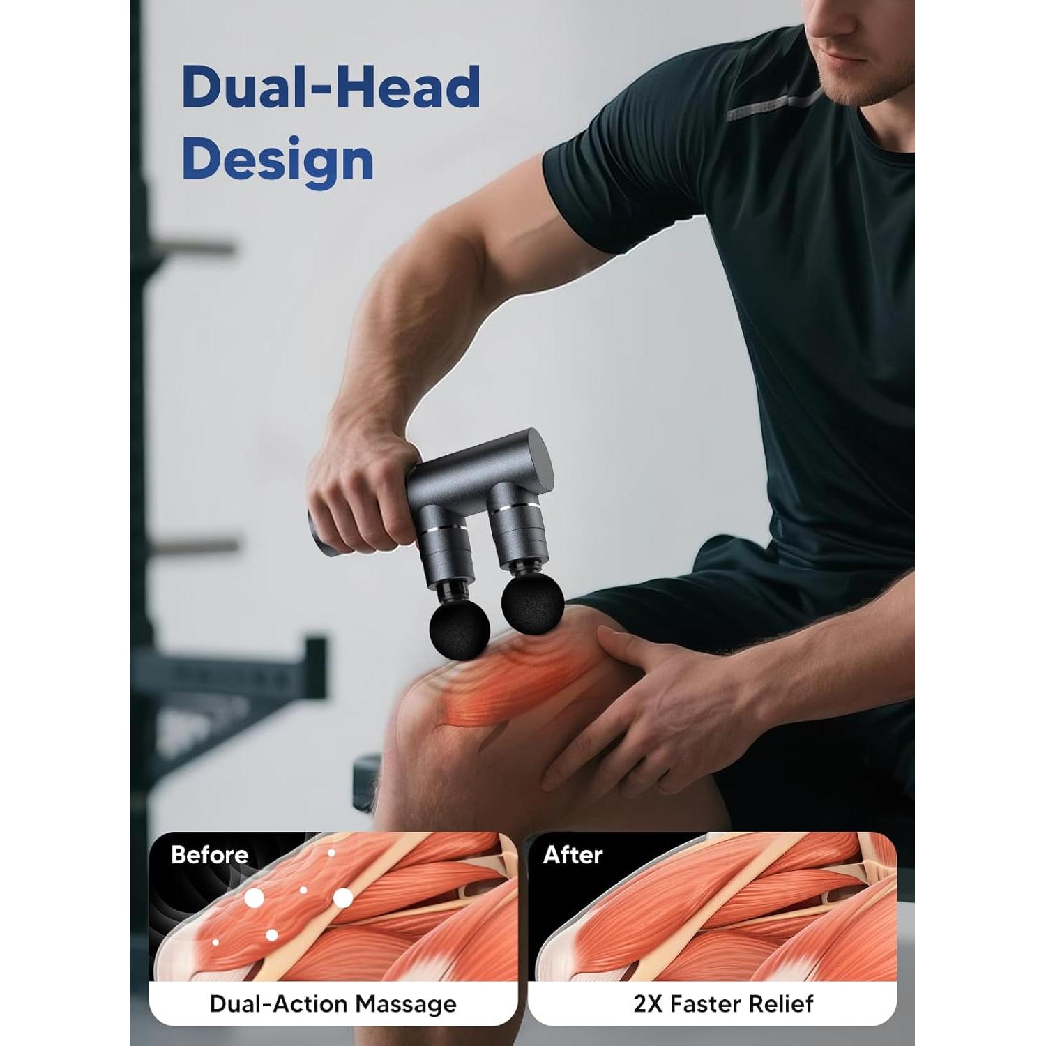 Pistola de Masaje Tejido Profundo arboleaf CM20G 5 Modos