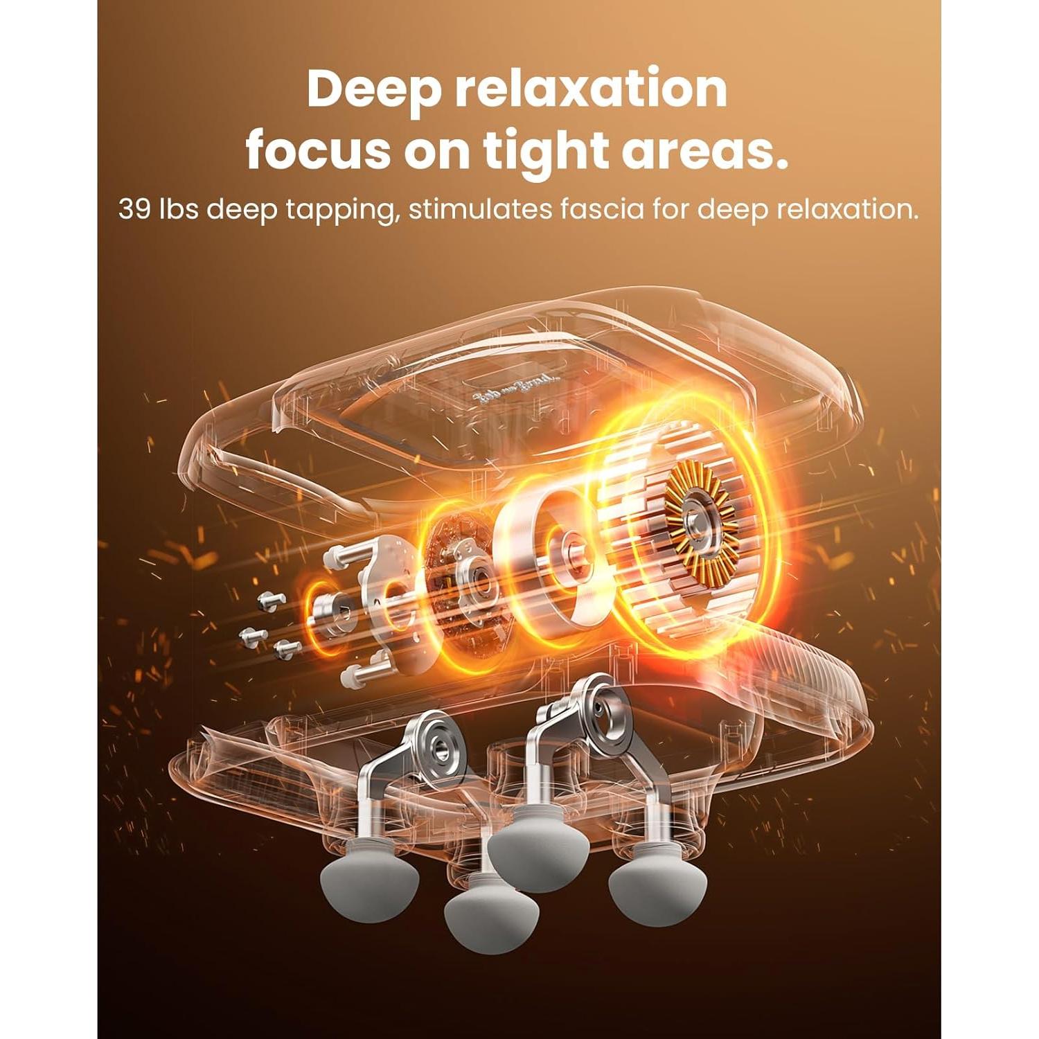 Pistola de Masaje BOB Y BRAD A1 4 Cabezas Tejido Profundo