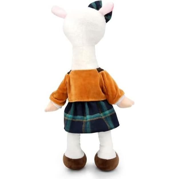 Muñeca de Peluche Suave Alpaca Plushible 45 cm con Ropa