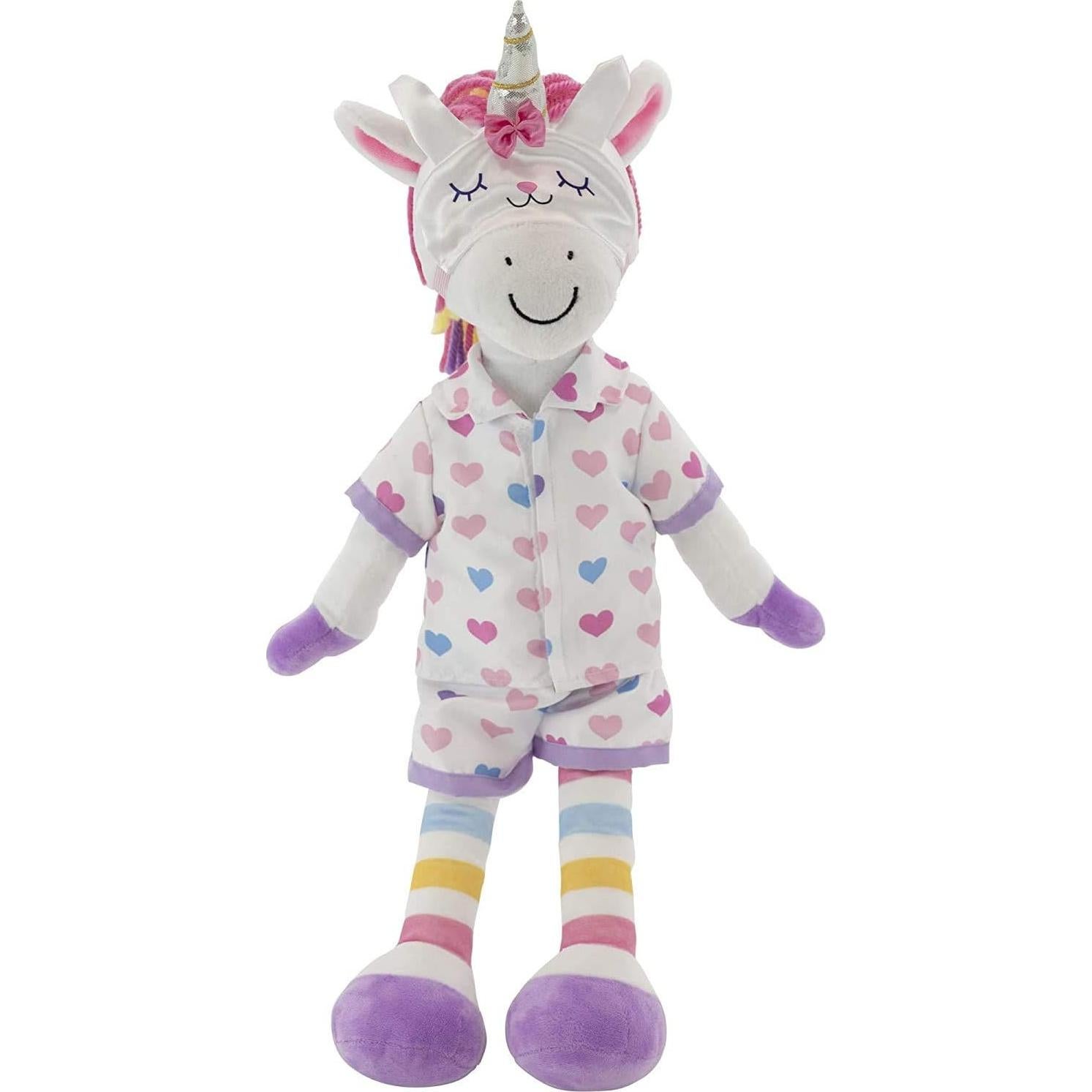 Muñeca de Peluche Unicornio Plushible 45 cm Suave con Ropa