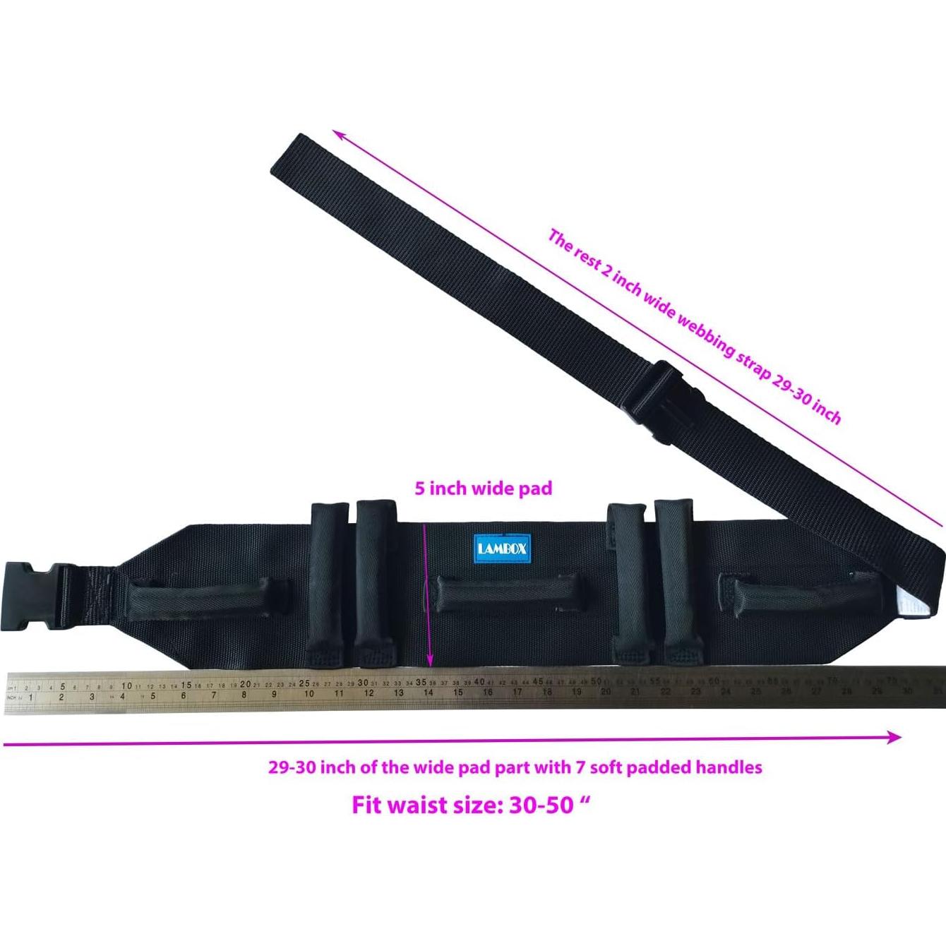 Cinturón de Transferencia Bestpack 60" con 7 Manijas de Nylon