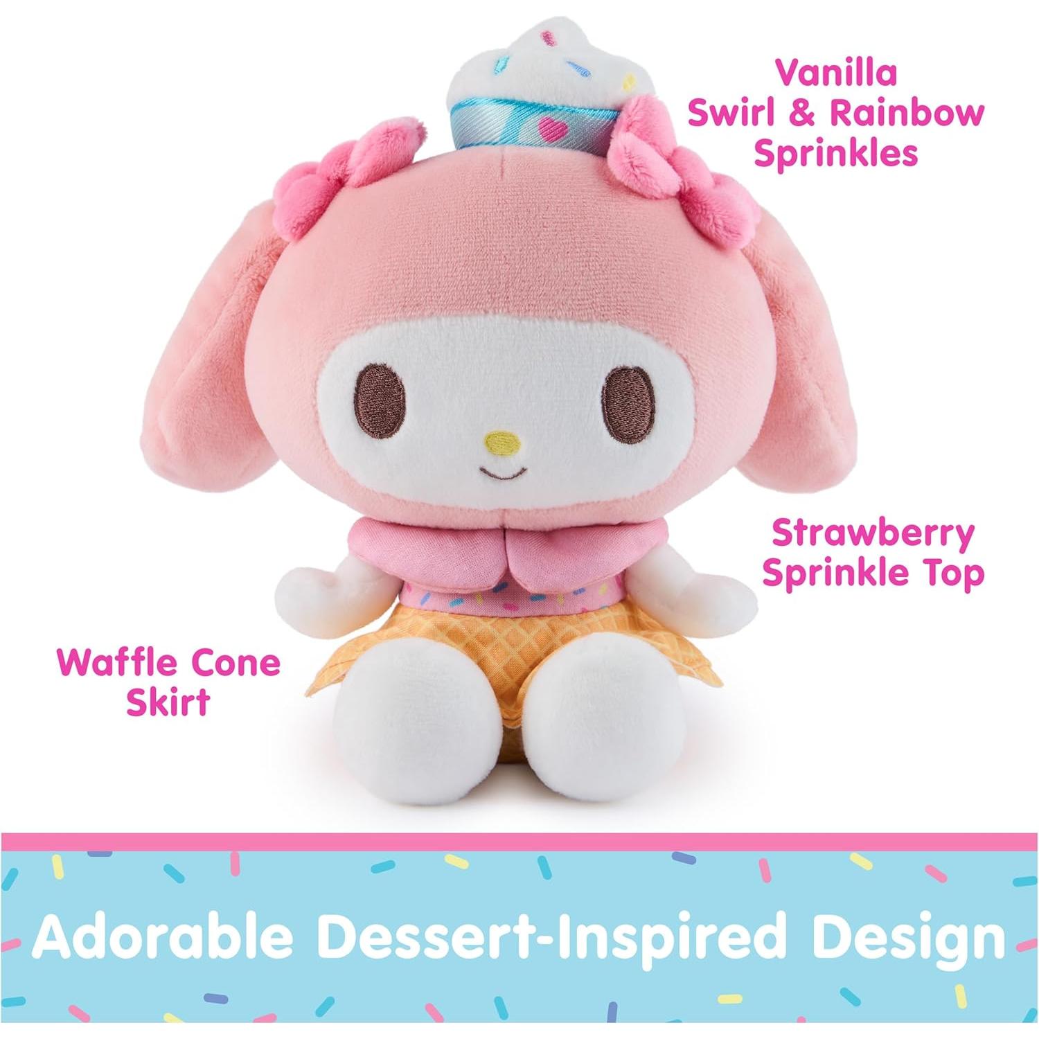 Peluche Helado My Melody GUND 15 cm Rosa/Blanco