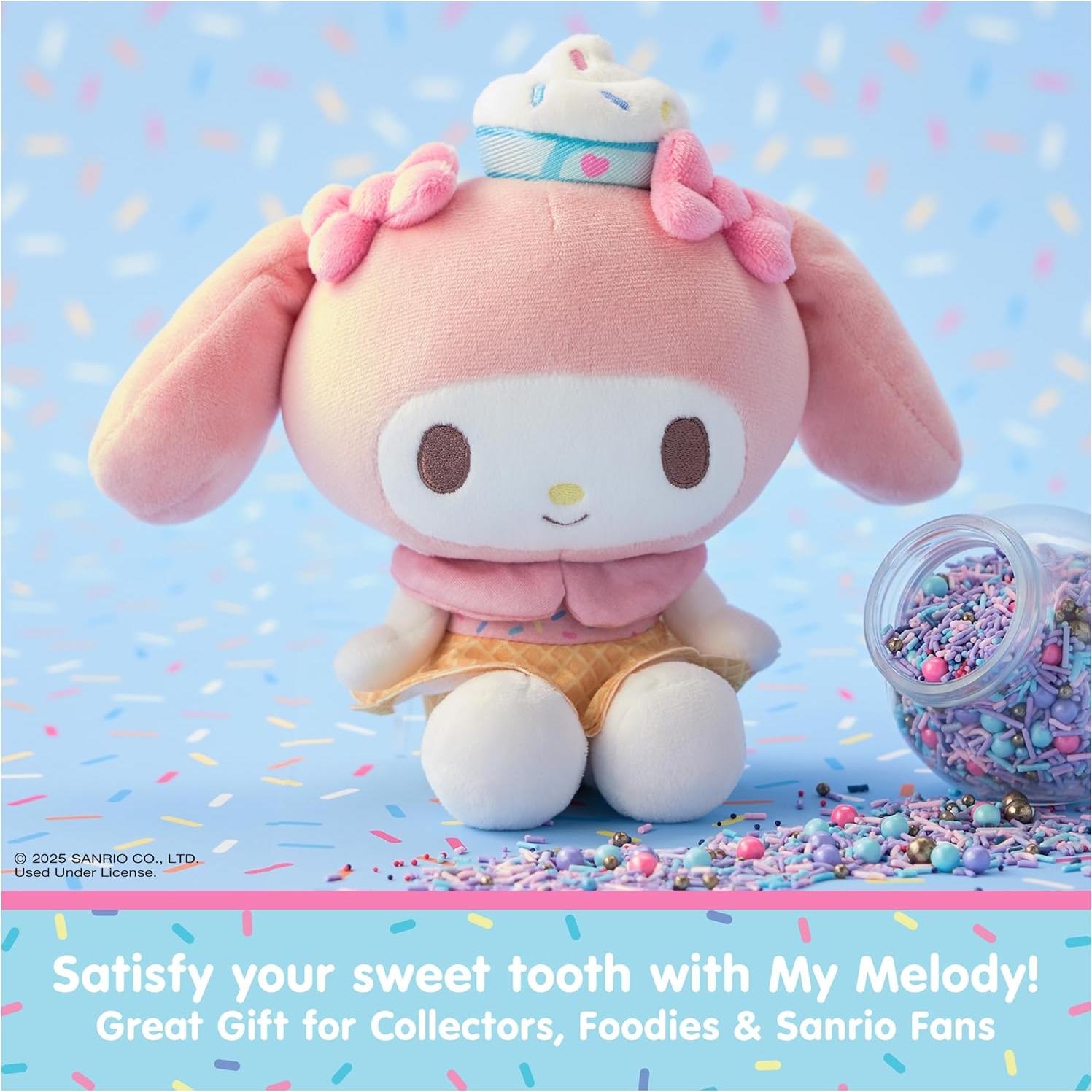 Peluche Helado My Melody GUND 15 cm Rosa/Blanco