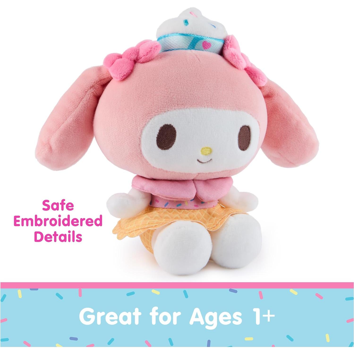 Peluche Helado My Melody GUND 15 cm Rosa/Blanco